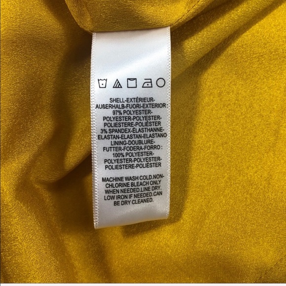 Dress the Population Yellow Faux Wrap Dress - Picture 5 of 11